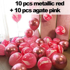 10/20 Star Metallic Confetti Latex Transparent 12inch Balloons For Baby Shower Birthday Party Wedding Decoration Stevvex