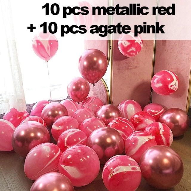 10/20 Star Metallic Confetti Latex Transparent 12inch Balloons For Baby Shower Birthday Party Wedding Decoration Stevvex