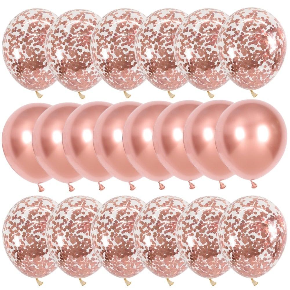 10/20 Star Metallic Confetti Latex Transparent 12inch Balloons For Baby Shower Birthday Party Wedding Decoration Stevvex