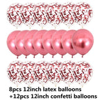 10/20 Star Metallic Confetti Latex Transparent 12inch Balloons For Baby Shower Birthday Party Wedding Decoration Stevvex