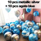 10/20 Star Metallic Confetti Latex Transparent 12inch Balloons For Baby Shower Birthday Party Wedding Decoration Stevvex