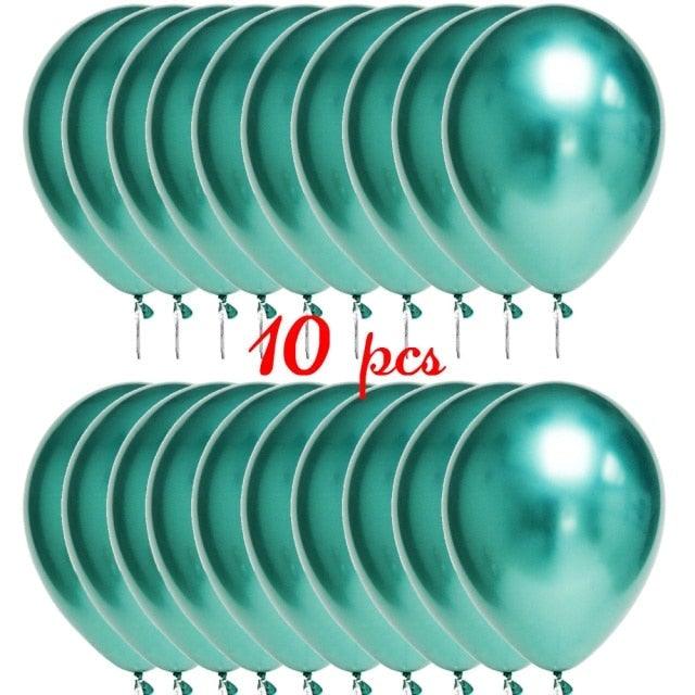 10/20 Star Metallic Confetti Latex Transparent 12inch Balloons For Baby Shower Birthday Party Wedding Decoration Stevvex