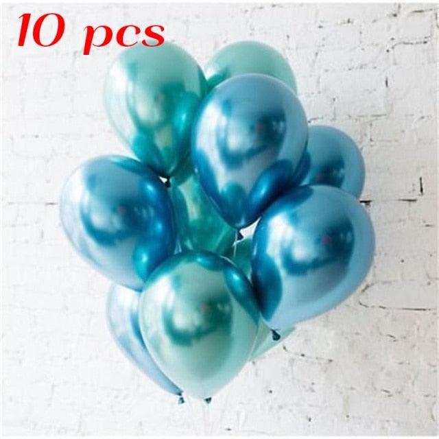 10/20 Star Metallic Confetti Latex Transparent 12inch Balloons For Baby Shower Birthday Party Wedding Decoration Stevvex