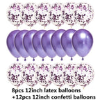 10/20 Star Metallic Confetti Latex Transparent 12inch Balloons For Baby Shower Birthday Party Wedding Decoration Stevvex