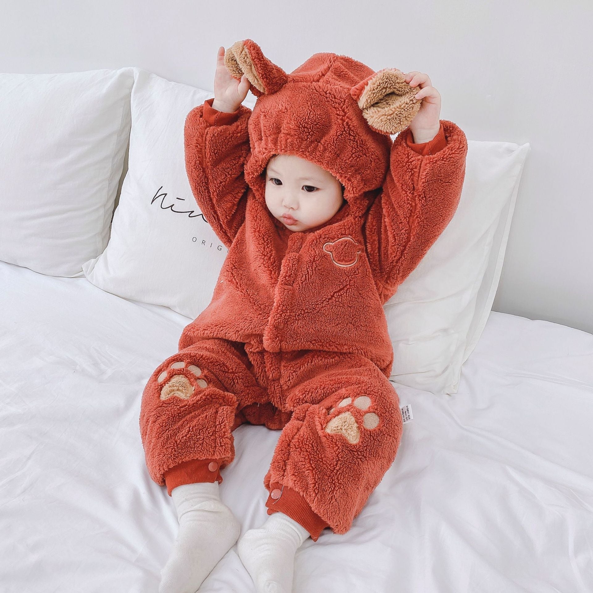 Newborn Baby Onesies Baby Clothes Romper Baby Quilted Pi-Mart