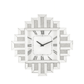 Lavina Wall Clock in Mirrored & Faux Diamonds EasyOptionXY LLC