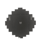 Lavina Wall Clock in Mirrored & Faux Diamonds EasyOptionXY LLC