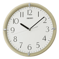 Seiko 12" Kuota Round Wall Clock, Golden Color Frame, Analog, Quartz, Battery Operated, Traditional QHA007GLH