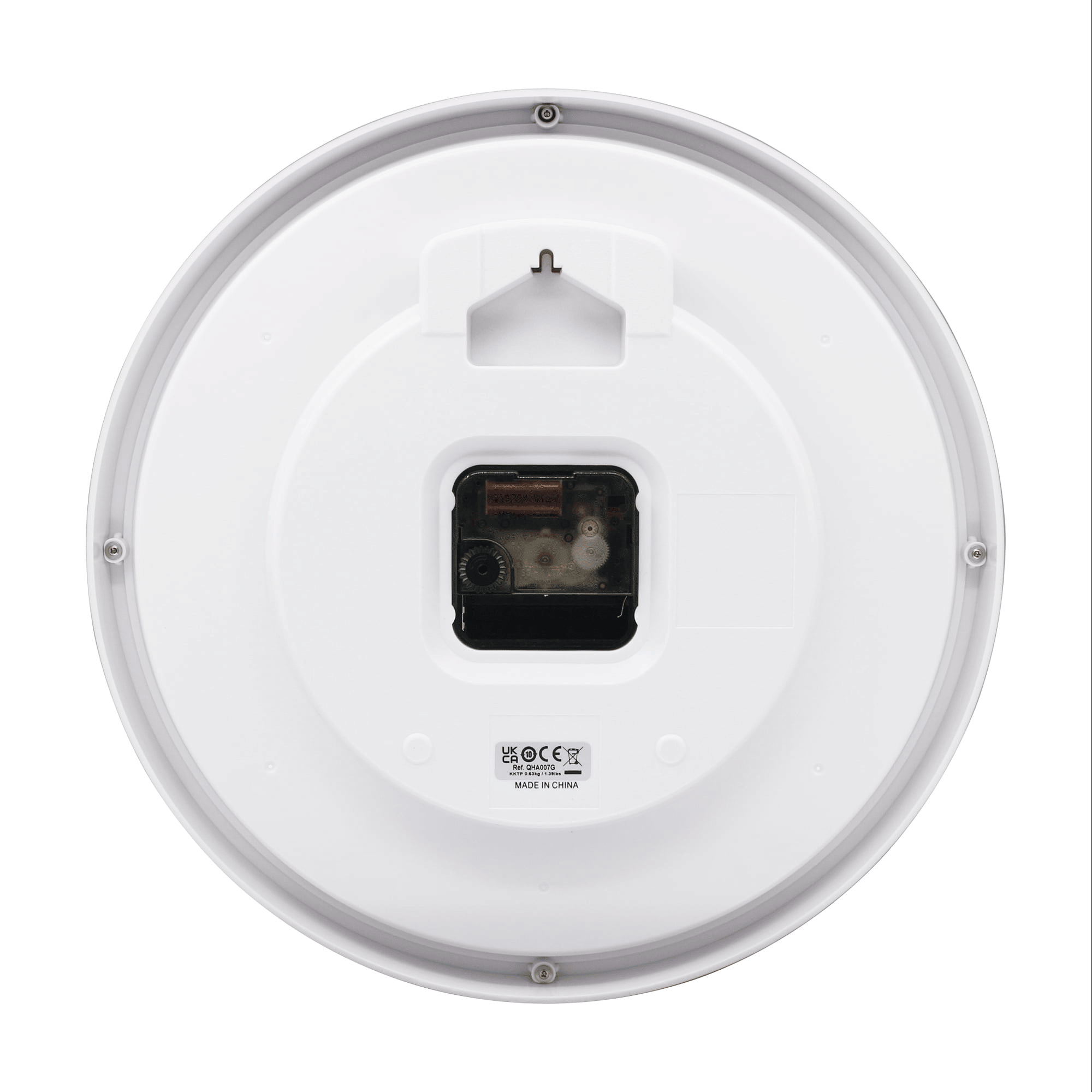 Seiko 12" Kuota Round Wall Clock, Golden Color Frame, Analog, Quartz, Battery Operated, Traditional QHA007GLH