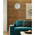 Seiko 12" Kuota Round Wall Clock, Golden Color Frame, Analog, Quartz, Battery Operated, Traditional QHA007GLH