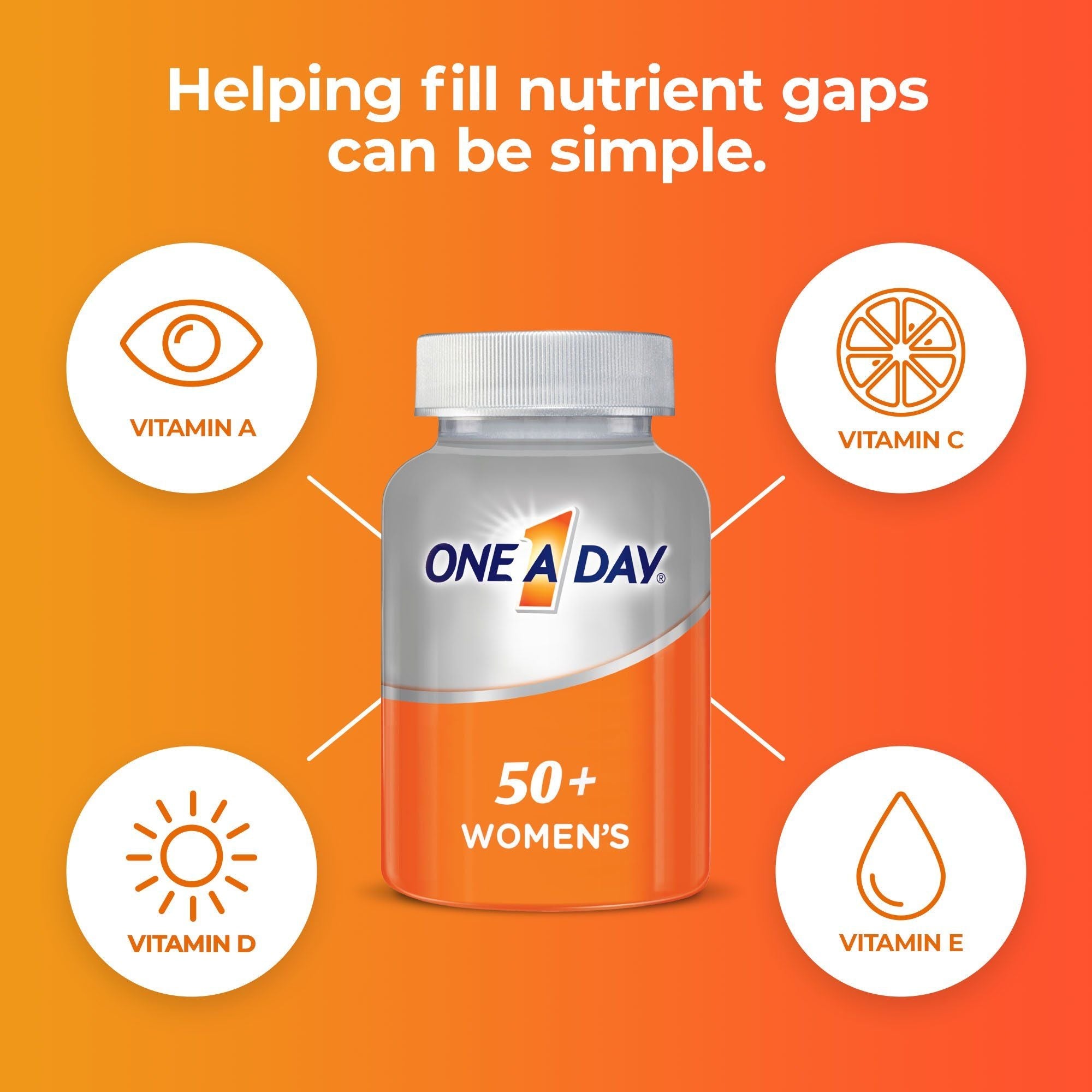 One A Day Women's 50+ Multivitamin Tablets for Women; 65 Count EasyOptionXY LLC