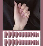 Frosted ballet fake nails Pi-Mart