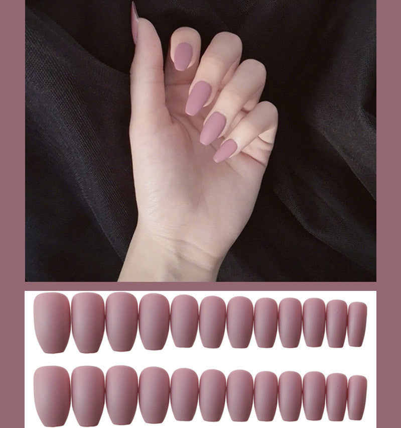 Frosted ballet fake nails Pi-Mart