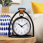 Stratton Home D¨¦cor Black Metal Tabletop Clock