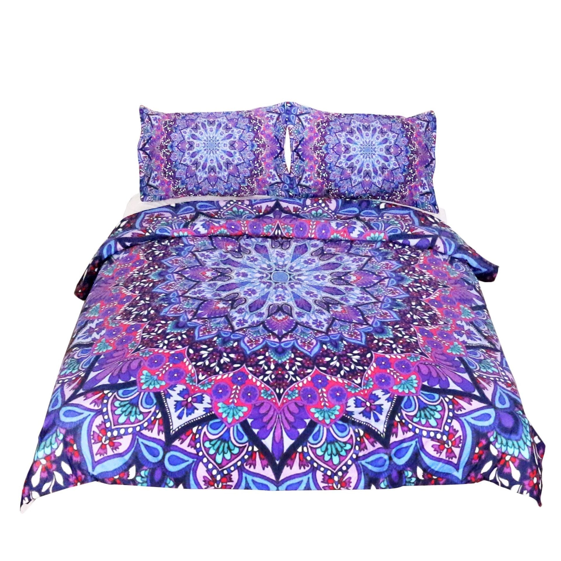 Purple red quilt cover set of four Pi-Mart