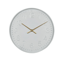 DecMode 24" White Metal Round Wall Clock