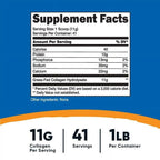 Nutricost Collagen Hydrolysate (Bovine) Powder - Grass Fed, 1LB, Supplement EasyOptionXY LLC
