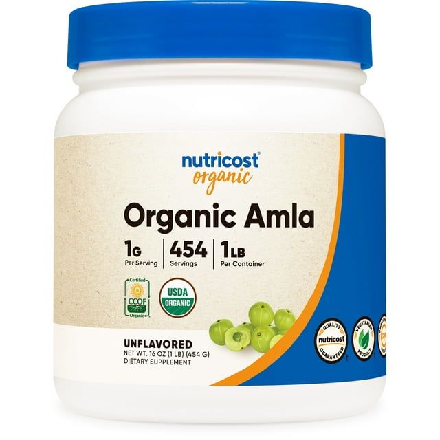 Nutricost Organic Amla Powder 1LB - Gluten Free, Non-GMO Supplement EasyOptionXY LLC