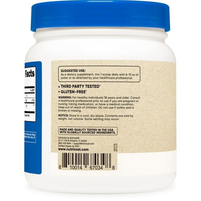 Nutricost Organic Amla Powder 1LB - Gluten Free, Non-GMO Supplement EasyOptionXY LLC