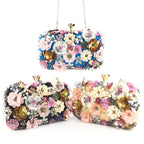 Colorful floral clutch purse evening bag for women formal party handbag SHOMICOBOUTIQUE