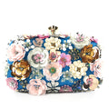 Colorful floral clutch purse evening bag for women formal party handbag SHOMICOBOUTIQUE