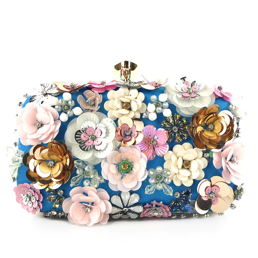 Colorful floral clutch purse evening bag for women formal party handbag SHOMICOBOUTIQUE