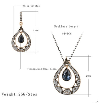 Water Drop Vintage Jewelry Sets Pi-Mart