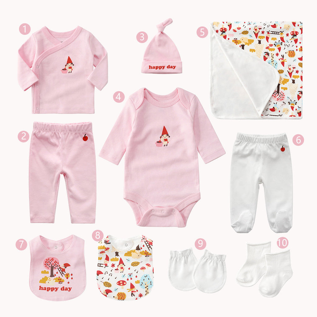 Ten-piece Set Of Maternal And Child Supplies Full Moon Baby Gifts Pi-Mart