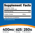 Nutricost N-Acetyl L-Tyrosine (NALT) Powder 250 Grams, Unflavored Supplement