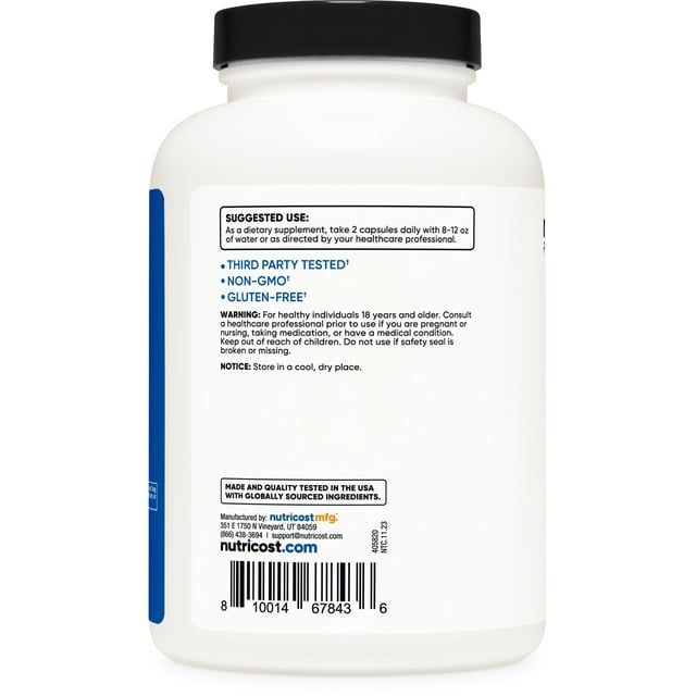 Nutricost EAA Capsules 1200mg, 120 Servings, 240 Capsules - Essential Amino Acids - Non-GMO, Gluten Free & Vegan EasyOptionXY LLC