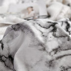 Marble patterned plain duvet cover sheets Pi-Mart