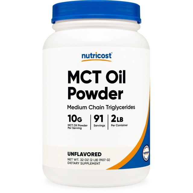 Nutricost MCT Oil Powder 2LBS (32oz) - Zero Net Carbs Supplement