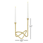 CosmoLiving by Cosmopolitan 2 Holder Gold Metal Candelabra