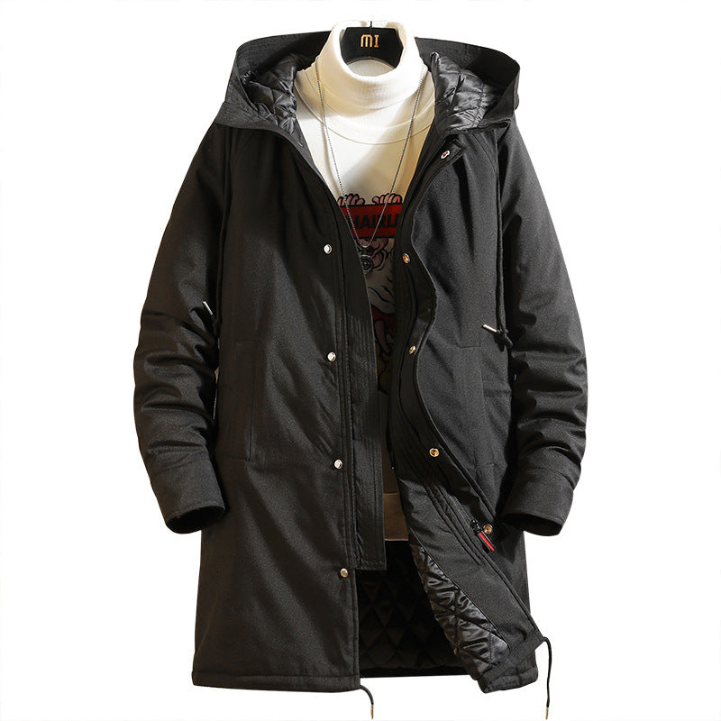 Loose Hooded Plus-size Oversized Men's Stylish Casual Coat Pi-Mart