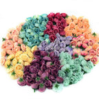 10/50/100pcs 2.5cm Mini Silk Fake Flower Heads Artificial Rose Flower For Crafts Wedding Party Home Decoration Accessories Stevvex