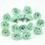 10/50/100pcs 2.5cm Mini Silk Fake Flower Heads Artificial Rose Flower For Crafts Wedding Party Home Decoration Accessories Stevvex