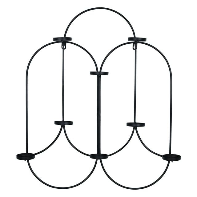 Woven Paths Farmhouse Metal Tea Light Candle Wall Holder EasyOptionXY LLC