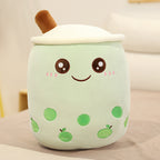 Cute Fruit Drink Plush Stuffed Soft Strawberry Milk Tea Plush Boba Tea Cup Toy Bubble Tea Pillow Cushion Kids Gift Pi-Mart