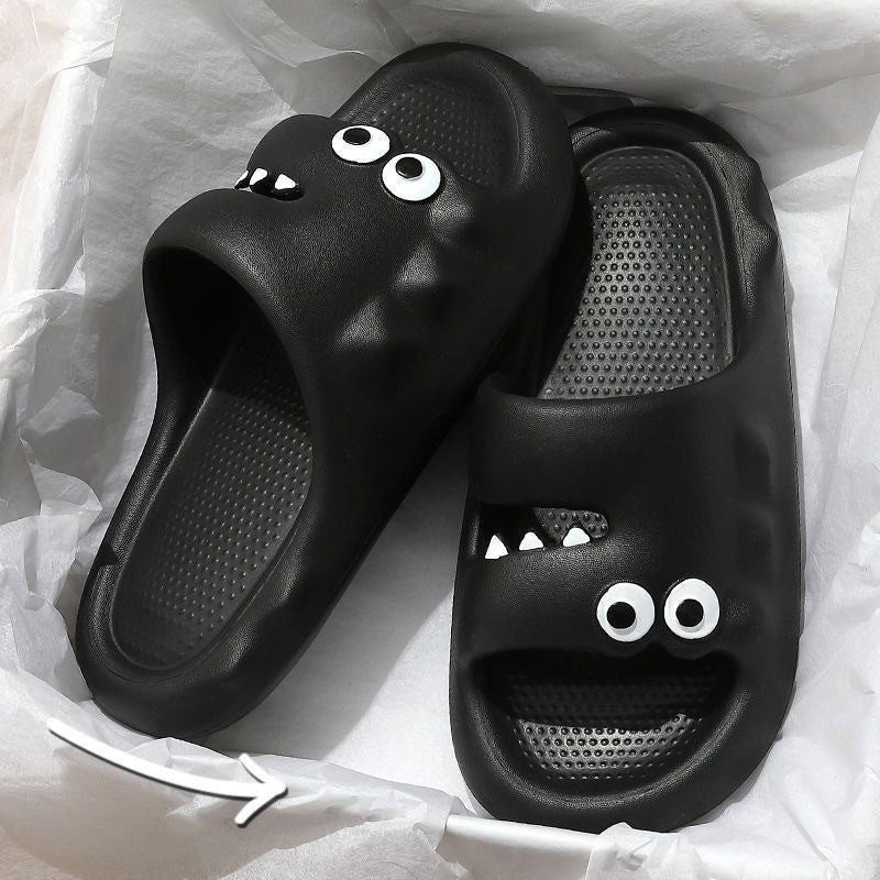 Cute Cartoon Slippers For Women Men Indoor And Outdoor Non-slip Thick Soles Floor Bathroom Slippers Fashion House Shoes Pi-Mart