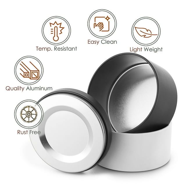 Hearth & Harbor 8 Oz, 24 Pack Black and White DIY Candle Containers with Lids - Tin Candle Jars for Making Candles - Metal Candle Jars - Bulk Tins Storage for Candle - Solid EasyOptionXY LLC