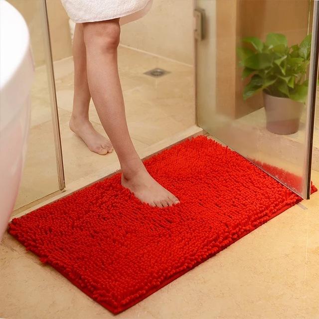 Chenille Absorbent Bathroom Non-slip Floor Mat Pi-Mart