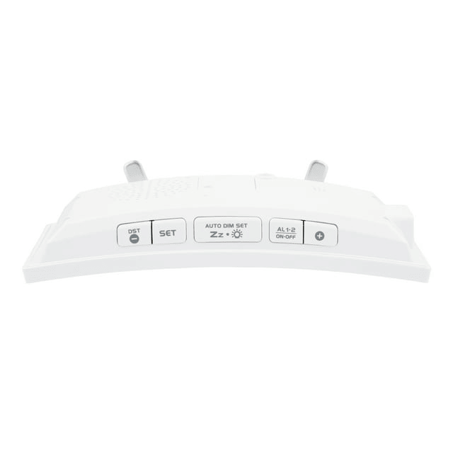 La Crosse Technology Curved Mirrored LED White Corded Electric Alarm Clock with USB, 602-249 EasyOptionXY LLC