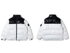Pu Leather Stand Collar Bread Jacket Men's Trendy Cotton Jacket