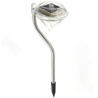 4 Solar Garden Diamond LED Lamps In White Warm White And Multicolor Stainless Steel Lamps For Garden Pathway Yard - SJB-DIAMOND ELITES