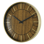 Sterling & Noble 16" Indoor Round Mid Century Modern Wall Clock