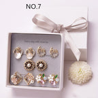 Simple alloy earring set Pi-Mart
