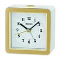 Seiko Gatsby Bedside Alarm Clock, White, Quartz, Analog, QHE082WLH
