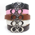 Fashion Wild Original Design Double Crescent Moon Cross Star Buckle Belt Pi-Mart