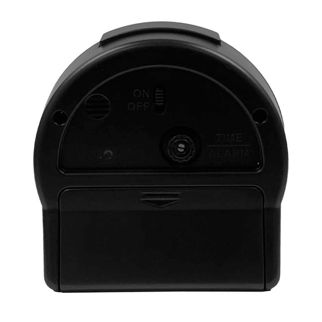 Seiko 4 inch Marui Beep Alarm Metallic Black Traditional Analog Quartz Tabletop Clock QHE198KLH EasyOptionXY LLC