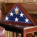 Coffin Flag Case - Walnut The Military Gift Store